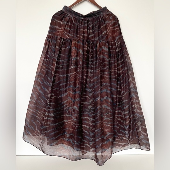 Ulla Johnson GIA Skirt Tiger Print Skirt U94/264/090 - Picture 3 of 12